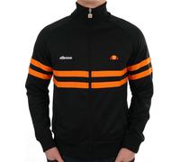 ellesse Men's Rimini Track Jacket, Black/Orange, XL