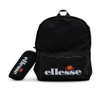 Ellesse Rolby Backpack 20L with Pencil Case - School Backpack Set - Everyday / University / Leisure - Polyester - Black, black, Mittelgroße, Classic