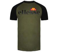 ellesse Short Sleeve Crew Neck Black/Khaki Mens Corp T-Shirt 6 20167