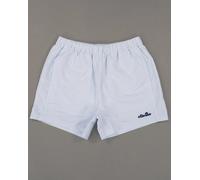 Ellesse Sylbio Striped Swim Shorts White/Light Blue