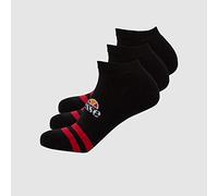 ellesse Unisex Melna 3pk Trainer Liner Socks, Black, 9-11.5 EU