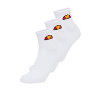 Ellesse Unisex Quarter Socks, 3 Pairs - Tallo, Ankle Socks, Logo White 47-49