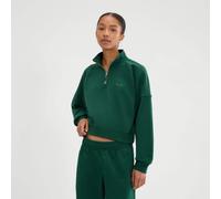 Ellesse Womens 1/4 Zip Sweatshirt Carrera Sweat Dark Green