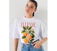 Ellesse Womens 1959 T-Shirt, White, Size 14, Women White
