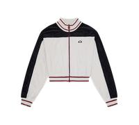 Ellesse Womens Bloom Cropped Track Top - Off-White - Size 14 UK