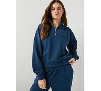 Ellesse Womens Carrera 1/4 Zip Top, Blue, Size 8, Women Blue
