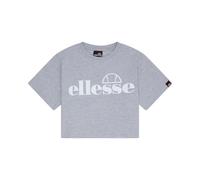 Ellesse Womens Cropped T-Shirt Silo Tee Grey Marl