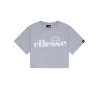 ellesse Womens Silo Cropped T-Shirt, Grey Marl, 6 EU