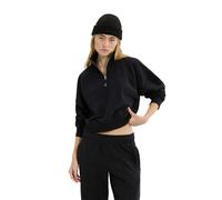 Ellesse Womens/Ladies Carrera Quarter Zip Sweatshirt - Black - 6 UK - Black - 85% Cotton/15% Polyester