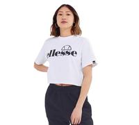 ellesse Womens Silo Cropped T-Shirt, White, XS EU