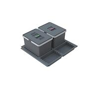 ELLETIPI Metropolis ptc22 06050 1 F C10 PPV Differentiated Bin Drawer, Grey, 51 x 46 x 22 cm
