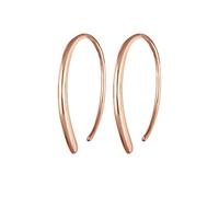 Elli Earrings Ladies Creoles Pull-Through Geo Basic in 925 Sterling Silver