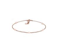 Elli Anklet Crystals Rose Gold Plated 925 Sterling Silver