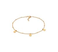Elli Anklet Ladies Satellite Chain Platelets Hammered