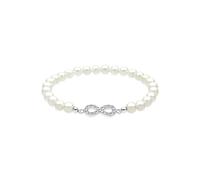 Elli Bracelet Freshwaterpearl Crystal infinity 925 Sterling Silver
