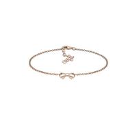 Elli Bracelet Ribbon 925 Sterling Silver Rose Gold-Plated