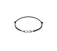 Elli Bracelet Ladies Infinity Symbol Elastic Black in 925 Sterling Silver