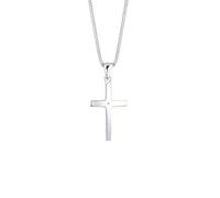 Elli DIAMONDS Halskette Damen mit Anhänger Kreuz und Diamant (0.005 ct.) in 925 Sterling Silber