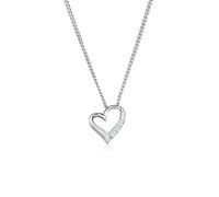 Elli DIAMONDS Necklace Women Heart Pendant Eternity with Diamond (0.04 ct.) in 925 Sterling Silver
