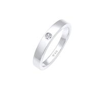 Elli DIAMONDS Ring Solitaire Classic with Diamond (0.015 ct.) in 925 Sterling Silver