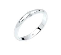 Elli DIAMONDS Ring Women Classic with Diamond (0.04 ct.) in 925 Sterling Silver