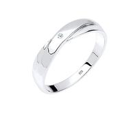 Elli DIAMONDS Ring Women Elegant Engagement with Diamond (0.02 ct.) in 925 Sterling Silver