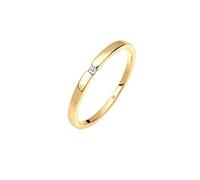 Elli DIAMONDS Ring Women Engagement Classic with Diamond (0.015 ct.) in 925 Sterling Silver