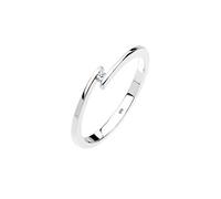 Elli DIAMONDS Ring Women Engagement Ring with Diamond (0.015 ct.) in 925 Sterling Silver