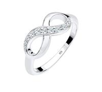 Elli DIAMONDS Ring Women Infinity Symbol with Diamond (0.125 ct.) Love in 925 Sterling Silver