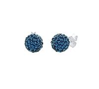 Elli Earrings 925 Sterling Silver Ball Crystal