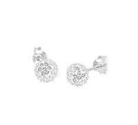 Elli Earrings Ball Elegant Crystals 925 Sterling Silver