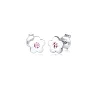 Elli Earrings Children Kids Flower Crystals 925 Sterling Silver