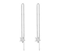 Elli Earrings Elli Earrings Stars Thread Crystal 925 Sterling Silver