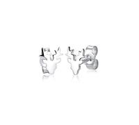 Elli Earrings Ladies Deer Motif Playful in 925 Sterling Silver