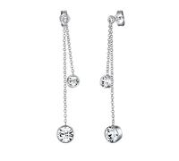 Elli Earrings Long Crystals 925 Sterling Silver