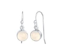 Elli Earrings Women Classic Elegant with Moonstone in 925 Sterling Silver