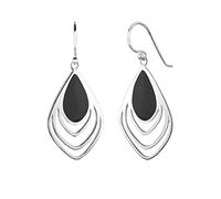 Elli Earrings Women Feather Pendant Cut Out with Enamel Festival in 925 Sterling Silver