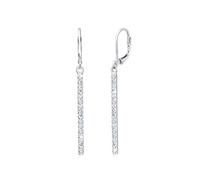Elli Earrings Women Pendant Geo Statement with Crystals in 925 Sterling Silver