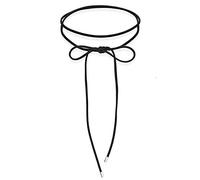 Elli Halskette Damen Choker Schleife Trend Blogger mit Veloursleder Schwarz in 925 Sterling Silber