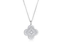 Elli Halskette Damen Kreuz Anhänger Ornament Coin Vintage Trend Blogger in 925 Sterling Silber