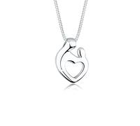 Elli Ladies Mother Child Heart Bond in 925 Sterling Silver