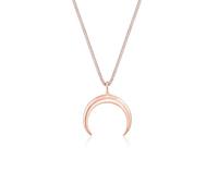 Elli Luna Astro Blogger Women's Crescent Moon Necklace in 925 Sterling Silver 450 Rose-Gold