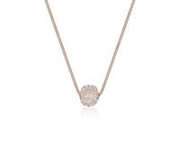 Elli Necklace Ball Basic Crystals 925 Sterling Silver Rose Gold Plated