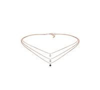 Elli Necklace Choker Layer Crystals 925 Sterling Silver