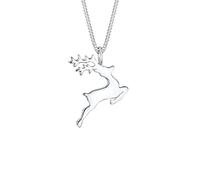 Elli Necklace Ladies Deer Reindeer Pendant Playful in 925 Sterling Silver