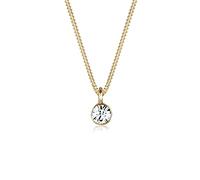 Elli Necklace Solitaire Crystal 925 Sterling Silver