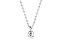 Elli Necklace Solitaire Crystal 925 Sterling Silver