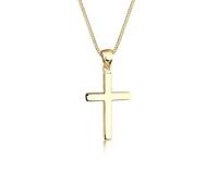 Elli Necklace Women Cross Pendant Religion Basic 925 Sterling Silver