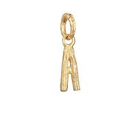 Elli Pendants Ladies Letter A Organic Look In 925 Sterling Silver Gold Plated