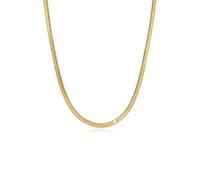 Elli Premium Necklace Ladies Snake Necklace Flat Elegant Herringbone Trend Blogger In 925 Sterling Silver Gold Plated